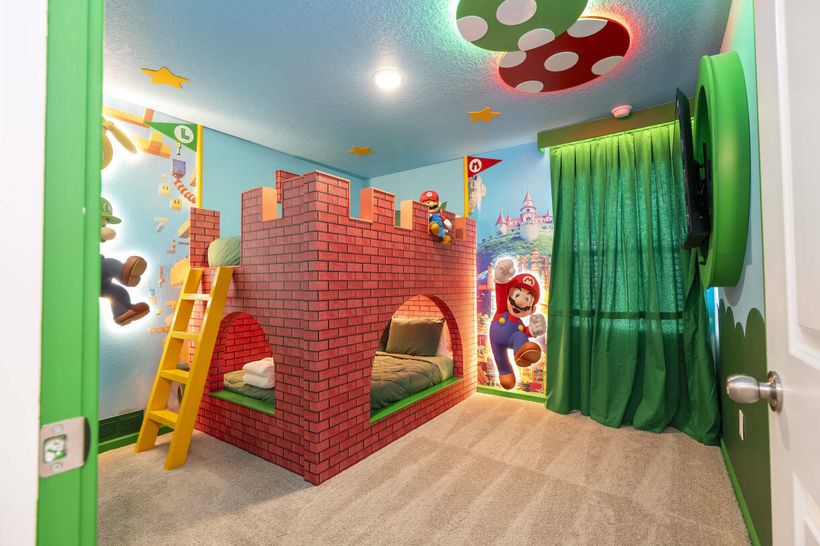 Quarto infantil temático em casa do Solara Resort, Orlando