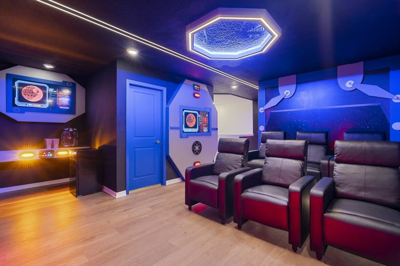 Sala de cinema em casa de Windsor Cay, Orlando